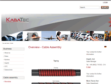 Tablet Screenshot of kabatec.com